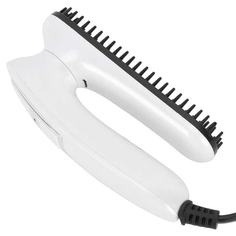 Cepillo eléctrico para el cuidado de los hombres, cepillo de barba portátil, antiescaldado, alisado, plegable, calienta la barba