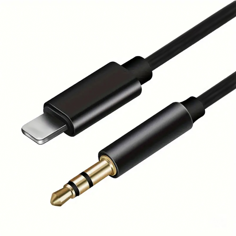 Voor iPhone Naar 3.5mm AUX Cord Audio Adapter Hi-Fi Stereo Aux Hoofdtelefoon Mannelijke Koord Auto Extra Kabel Compatibel 100 cm AUX Kabel: Default Title