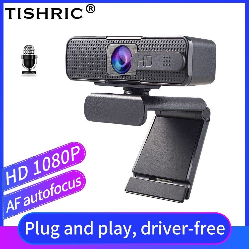 TISHRIC Ashu H701 Webcam 1080P HD Webcam Plug Play messa a fuoco automatica 200W pixel HD microfono incorporato per riunioni di Computer insegnare