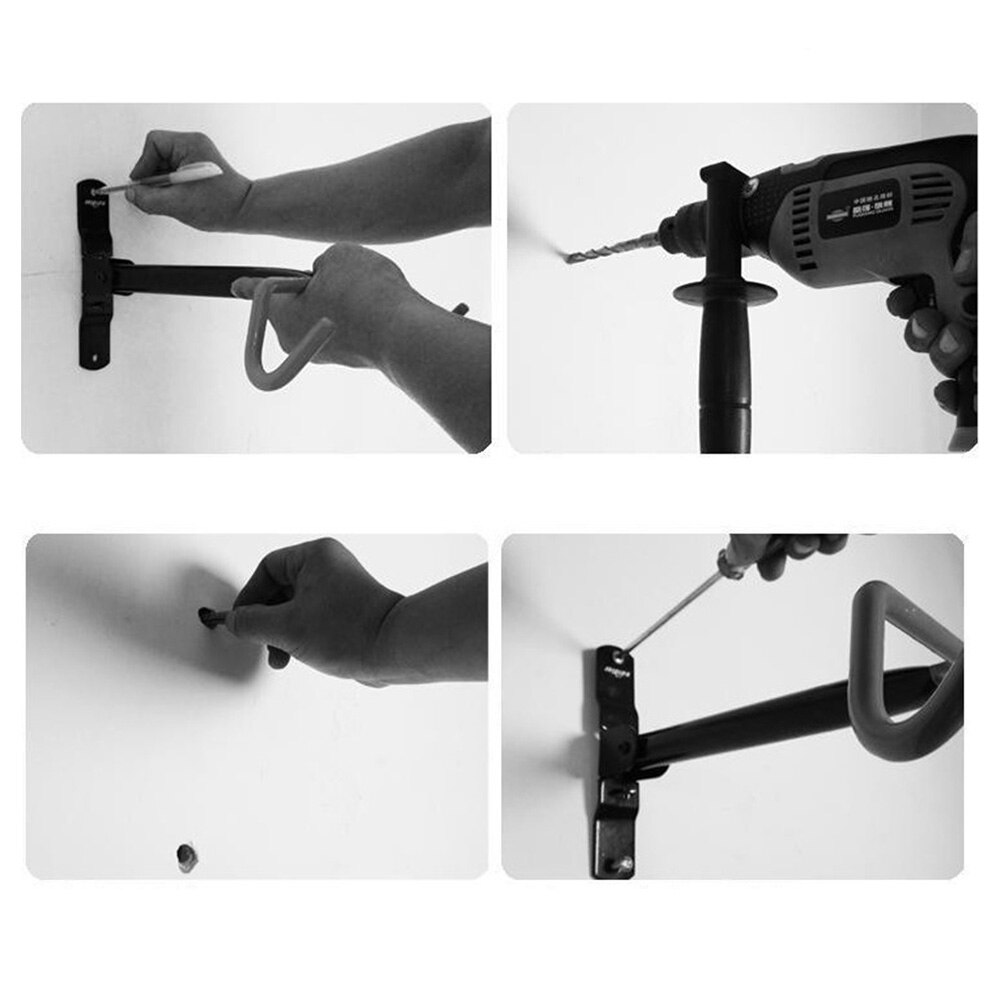 Storage Wall Mounted Rack Hanger Holder Hook Space Saver Bicycle Durable