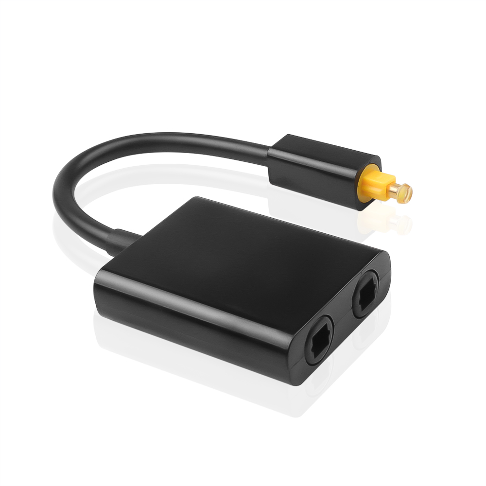 Toslink Splitter 1 in 2 Out Optisches Audio-Splitterkabel Digitales optisches Kabel SPDIF Optischer Audioverteiler für Multimedia: Default Title