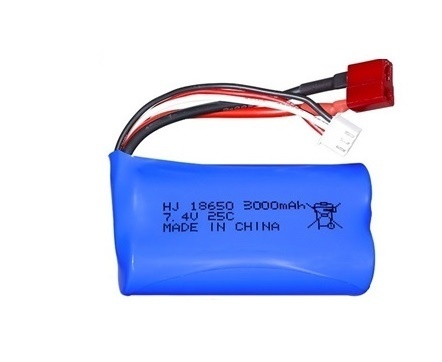 Batterie Pour Wltoys 144001 A959-B A969-B A979-B K929-B 12428 12423 10428 RC Voiture Pièces De Rechange 18650 2S 7.4V 3000mah lipo Batterie: Bleu