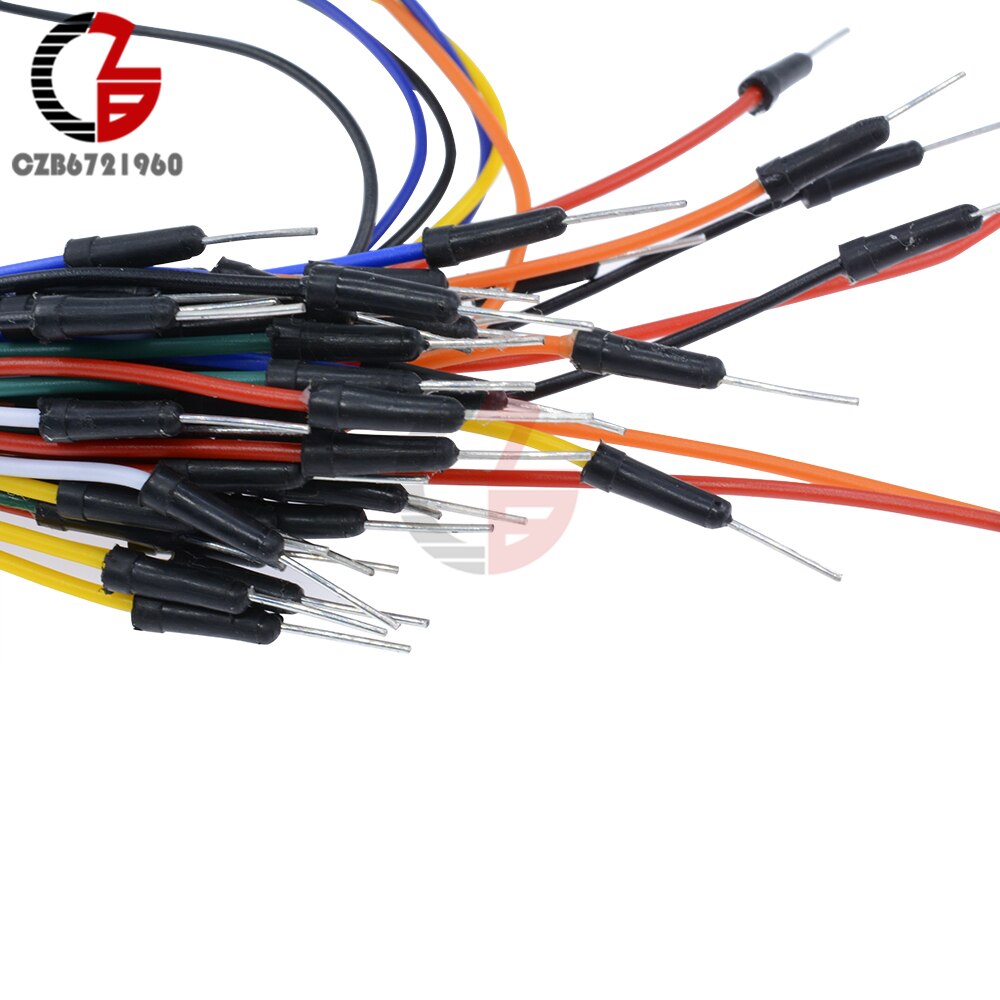 1Pack 65 Pcs Male Naar Male Solderless Flexibele Breadboard Jumper Cable Draden Voor Arduino