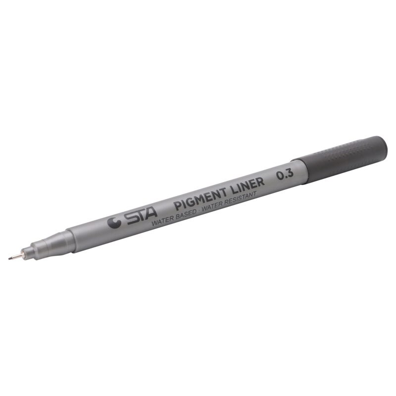 Black Fine Line Pen Waterproof Writing Marker Sketching Art Pens 0.05-0.8mm W15: 0.3mm