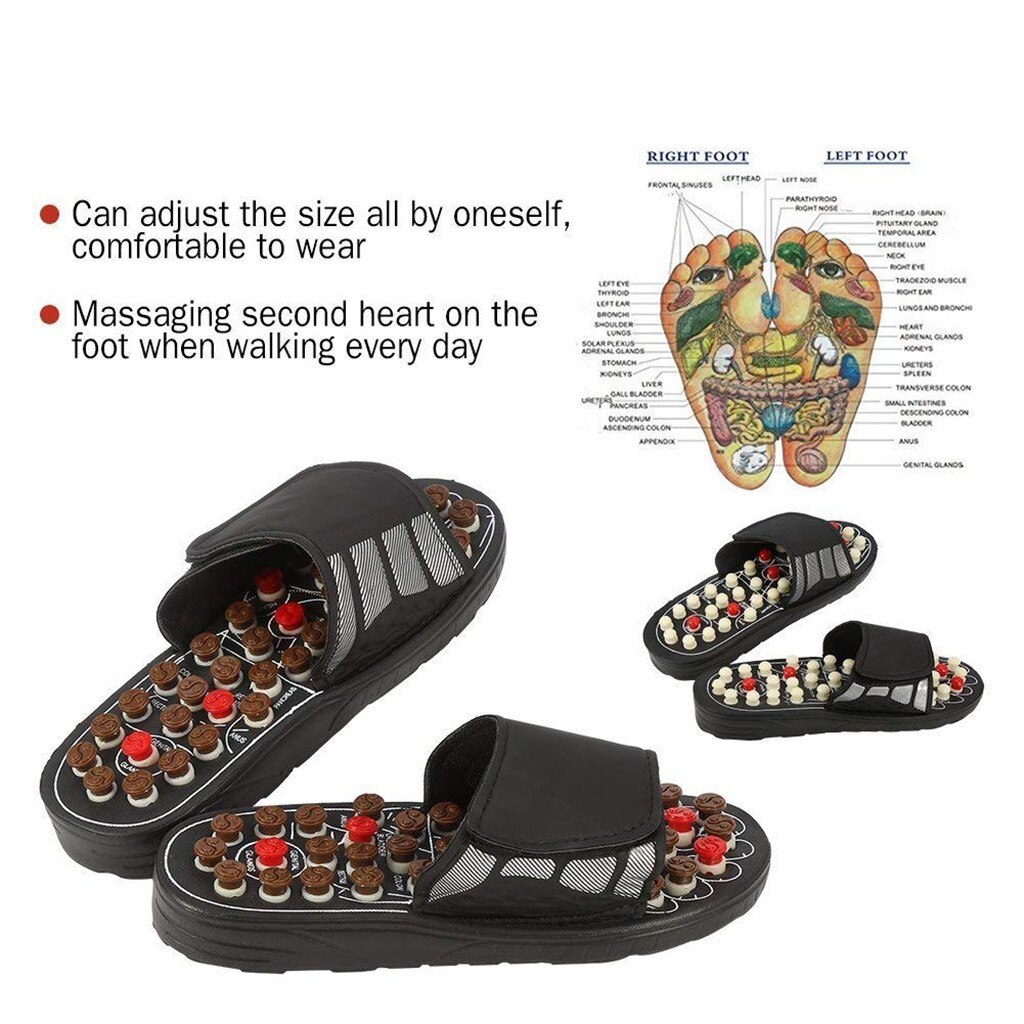 Vrouwen/Mannen/Unisex Voet Massage Therapie Activering Zorg Verstelbare Sandaal Slippers Oefening Schoenen Zapatillas De Salud #15
