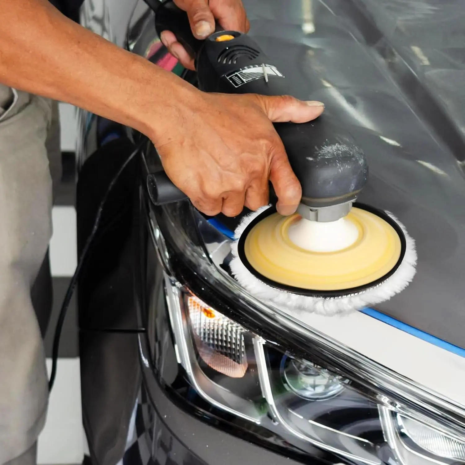 5Pcs 3/4/5 Inch Polishing Kit Car Polishing Pad Car Waxing Sponge Disk Wool Wheel Auto Paint Care Polisher Pads Car Gadget