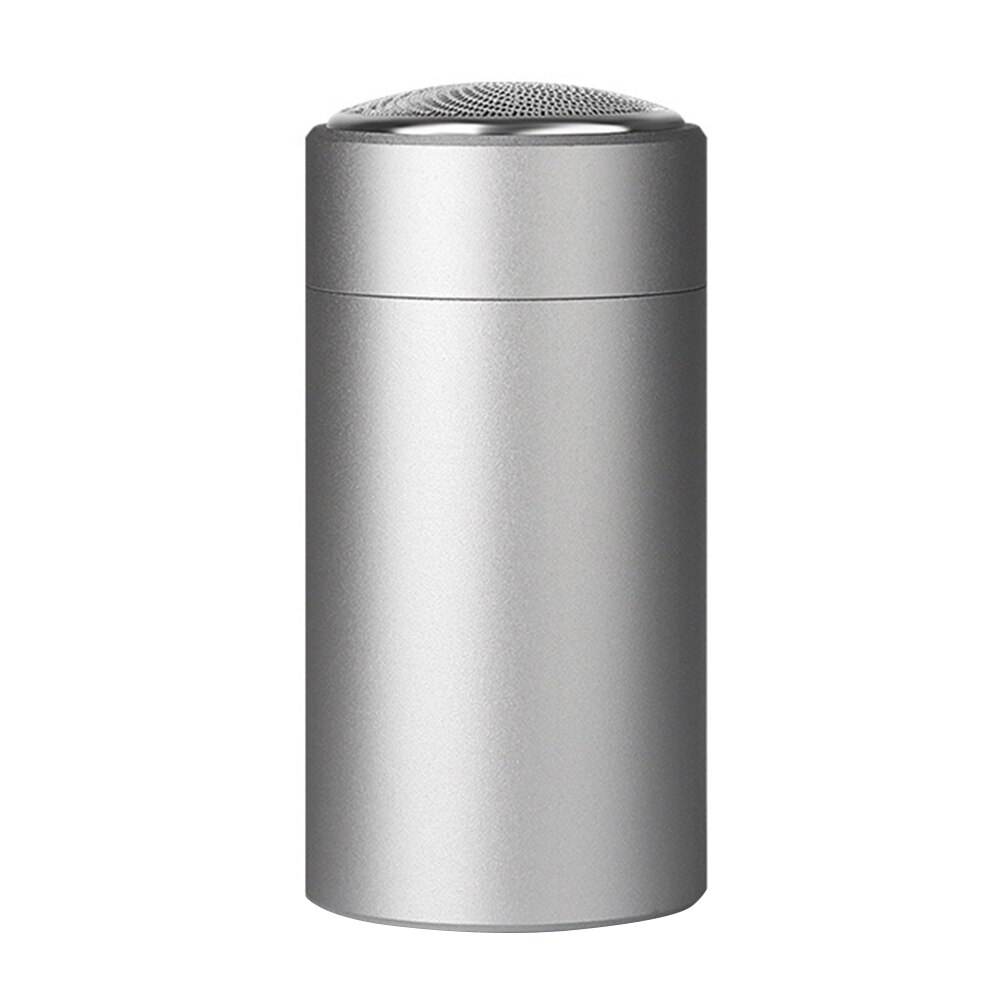 Handheld Electric Razor Beard Shaving Grooming Face Care Sensitive Area Home USB Rechargeable Easy Clean Mini Portable Salon: Silver