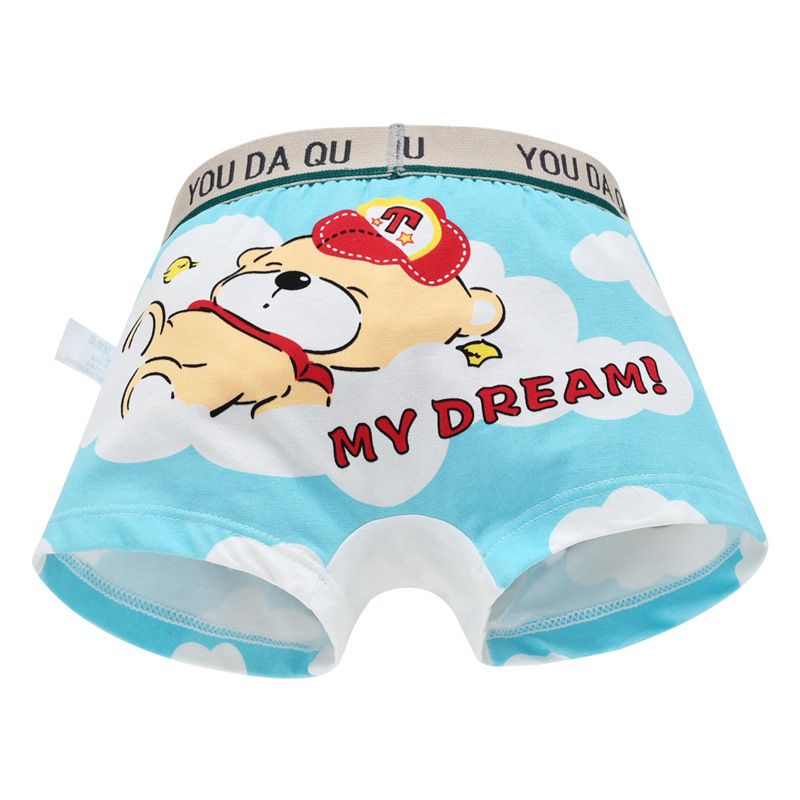 Babys fille garçon sous-vêtements enfants enfants dessin animé Animal imprimé coton culotte Boxer Shorts enfant en bas âge enfants bas: D / 2XL