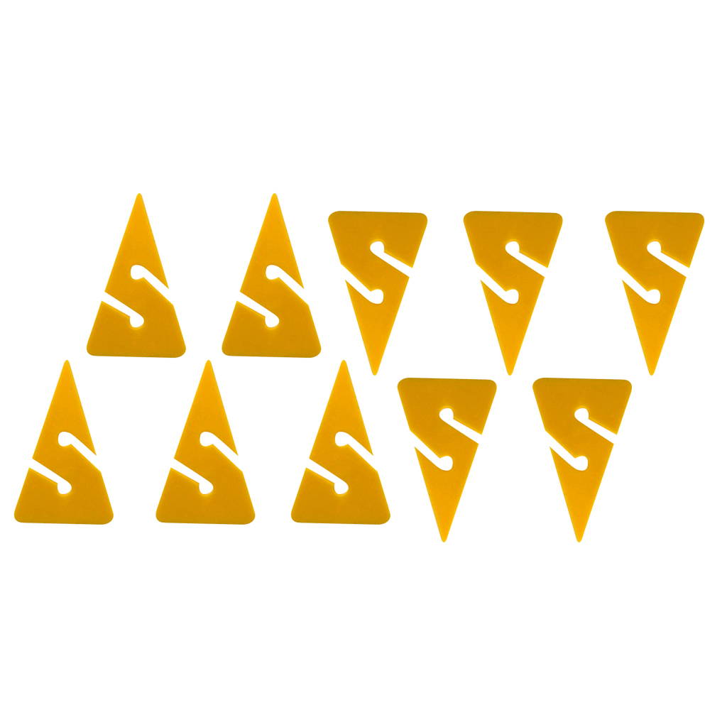 Pack 10 Ultralight Triangle PVC Line Arrow Markers for Safety Scuba Dive Cave and Wreck Diving