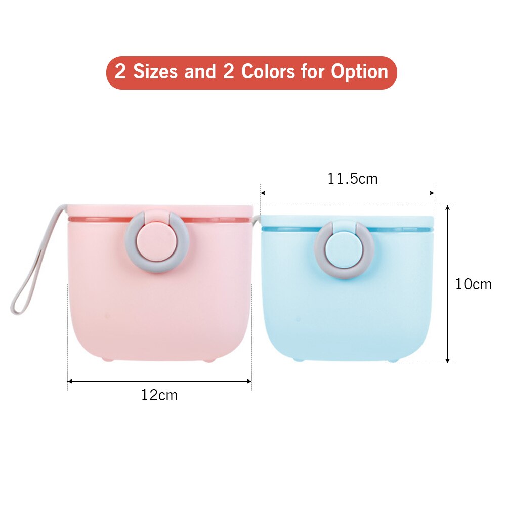 400/500ML Portable Baby Food Storage Box BPA Free Formula Dispenser Cartoon Infant Milk Powder Box Toddler Snacks Cup Container