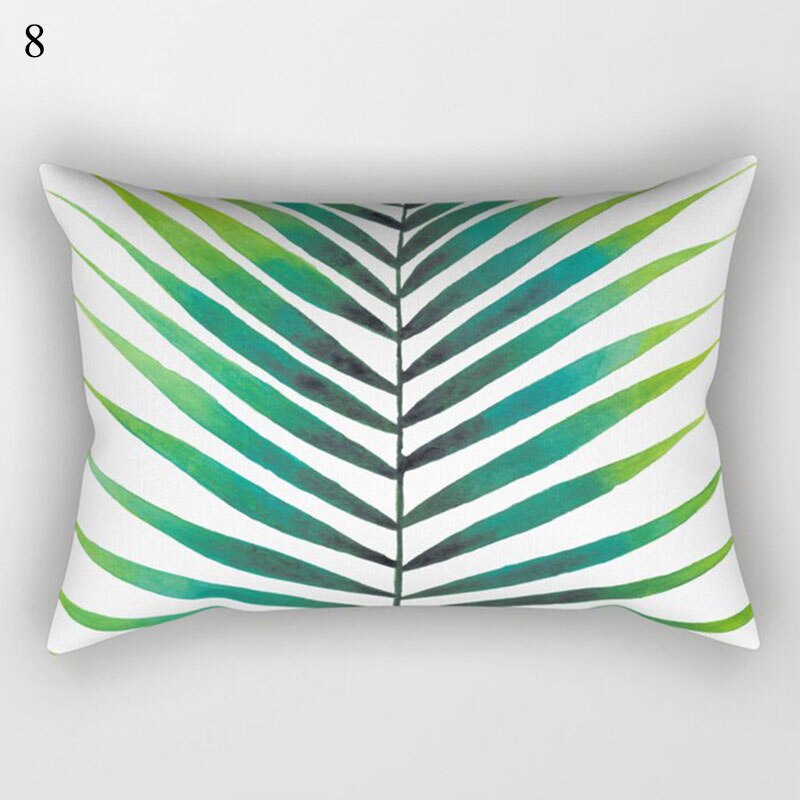 Dekoracyjne poduszki tropikalne rośliny poduszka pokrywa 30x50 poliestrowa dekoracja na poduszkę poszewki na poduszki Dom dekoracje: Brązowy