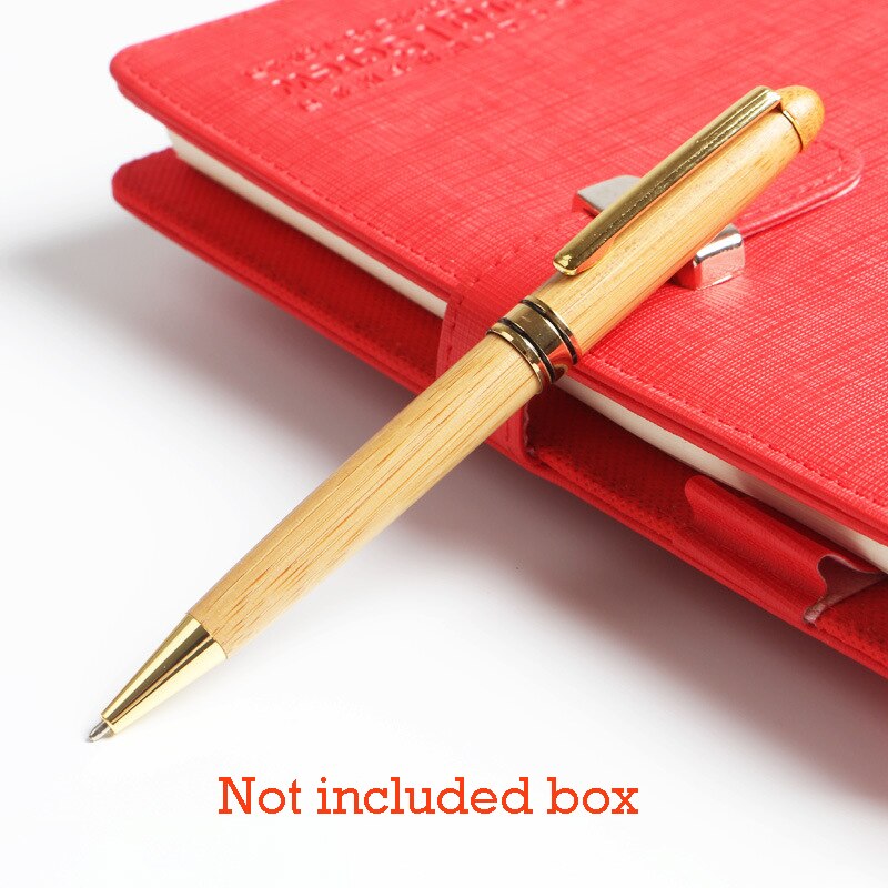 Luxury Bamboo Calligraphy Art Fountain Pen Gel Pen 0.5mm Ink Writing Tools Students Ballpoint Pen Office Business with Box: 0.7mm Ballpoint Pen