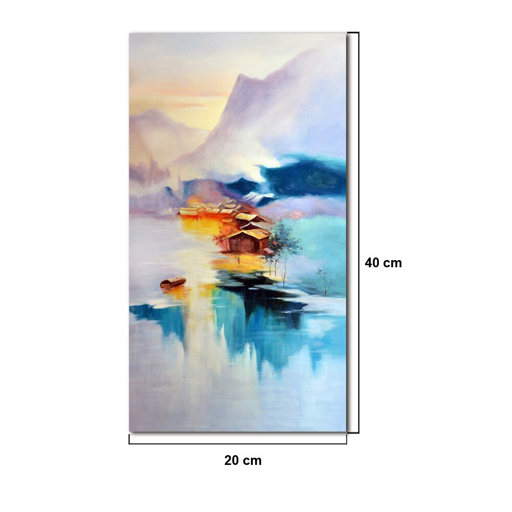 Hotel Villa Posters And Prints Landscape Pictures Living Room Abstract Painting DIY Wall Art Canvas Paintings: Clear