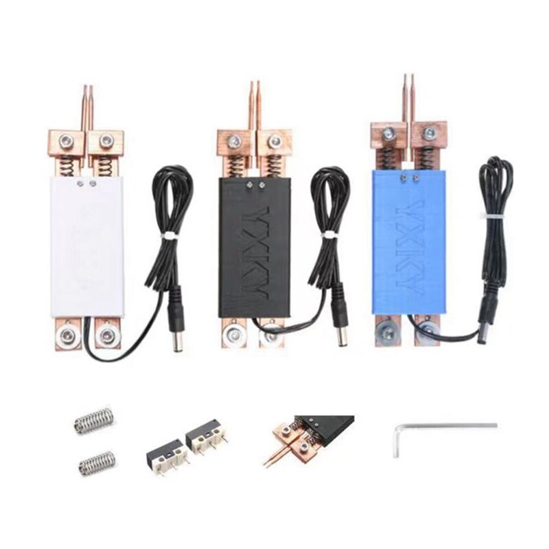 2 zestawy maszyna robić zgrzewania punktowego 12V przenośny podręczny DIY miejsce spawacze długopis mini 18650 akumulator spawacz długopis narzędzie