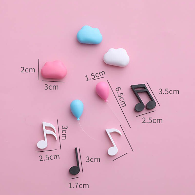 1Set Refrigerator Magnets Plastic ABS/Magnet/Iron Multi Purpose Fridge Magnet 3D Cartoon Shape Refrigerator Stickers Home Decor