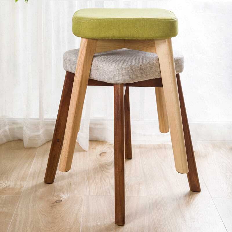 Nordisk spisestue stol altan stue lounge stol studie computer stol massivt træ skammel bar stol moderne enkel fritidsstol