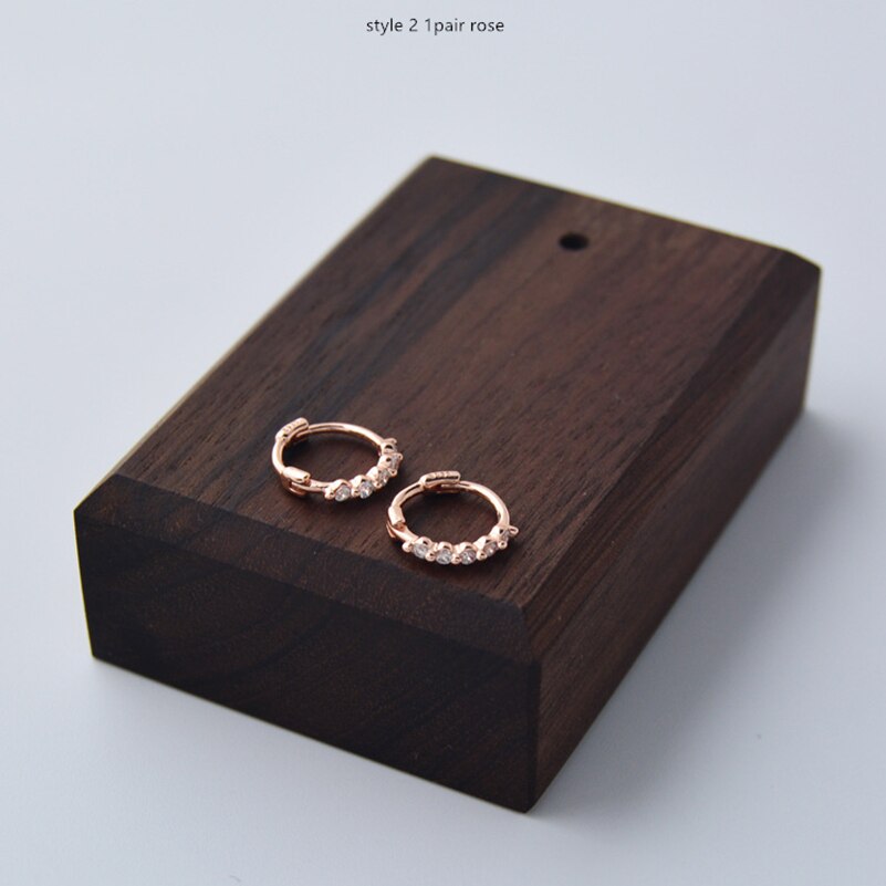 925 Sterling Zilveren Oorbellen Delicate Ronde Zirkoon Oor Ring Oor Bot Oor Gesp Wilde Persoonlijkheid Vrouw Meisje Oor Sieraden
