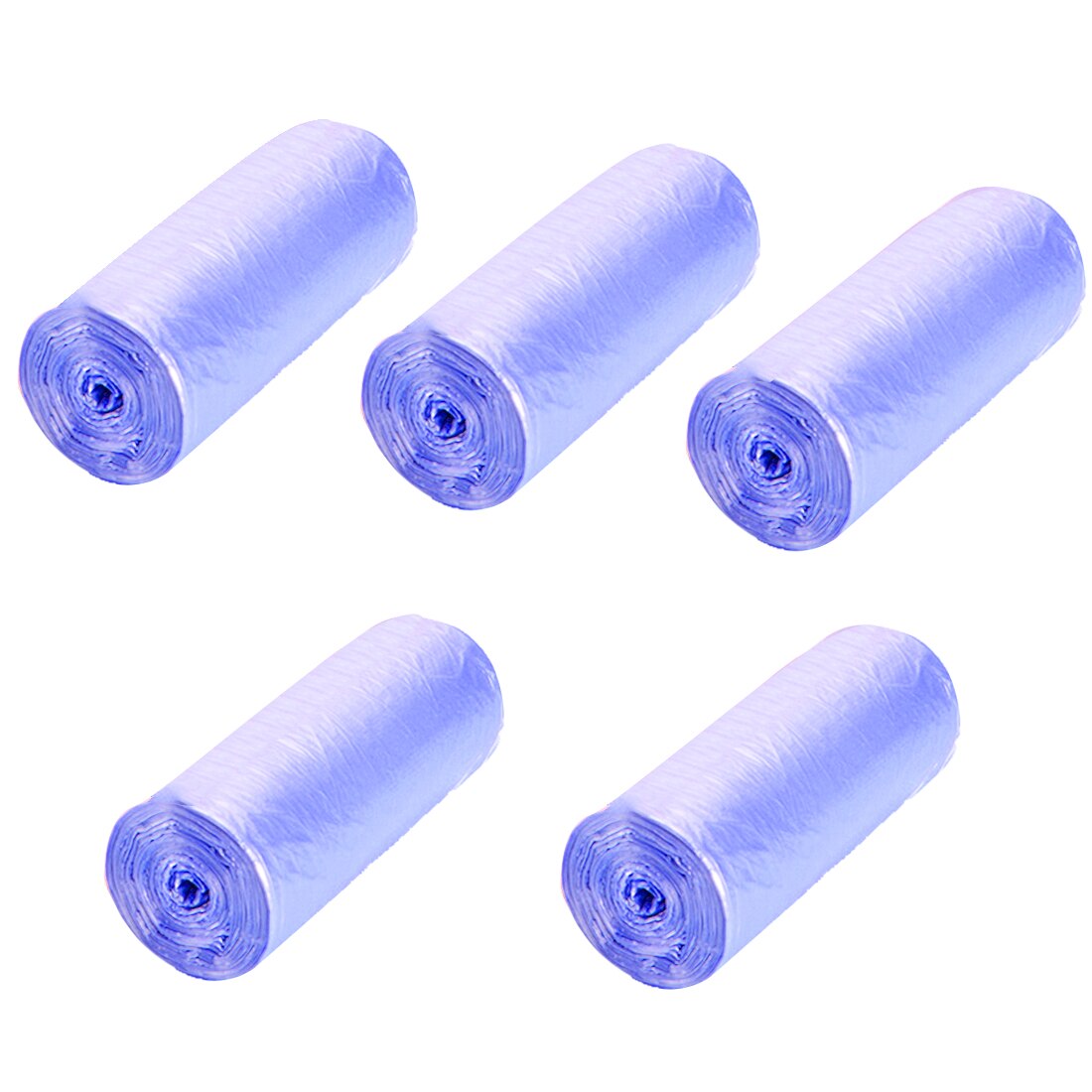 Poubelle murale pliable suspendue, pour cuisine, salle de bain, toilettes, stockage des déchets, Portable: 5 ROLLS BLUE