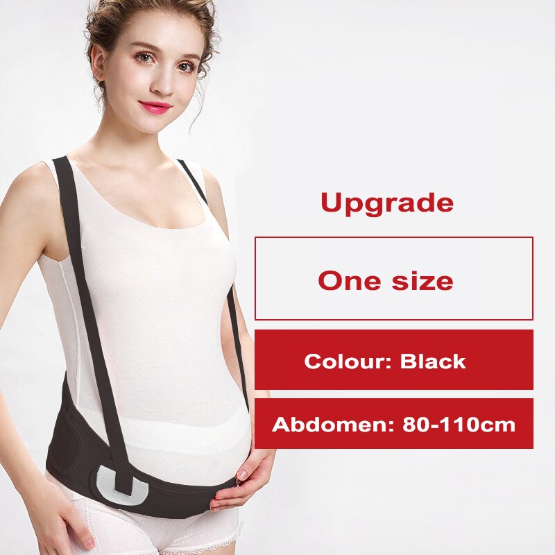 Zwangere Vrouwen Buik Ondersteuning Riem Mesh Ademend Taille Ondersteuning Kit Tweede Trimester Zwangere Vrouwen Speciale Belly Bandage: black