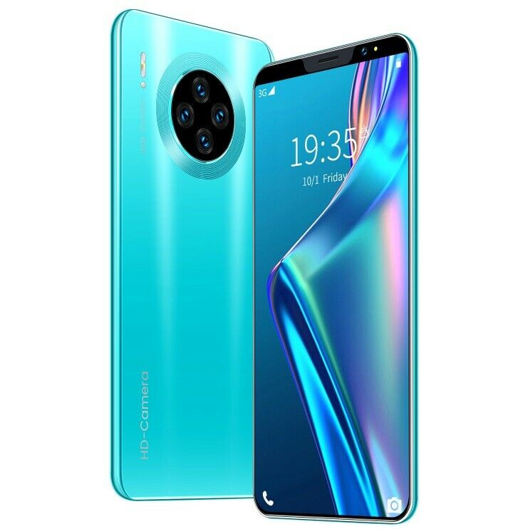 5.8 inch Mate33 Pro Unlocked 3G Touch 2MP 8 Core Dual SIM 512MB+4G Cheap Smart Phone Android in Retail Box: Blue