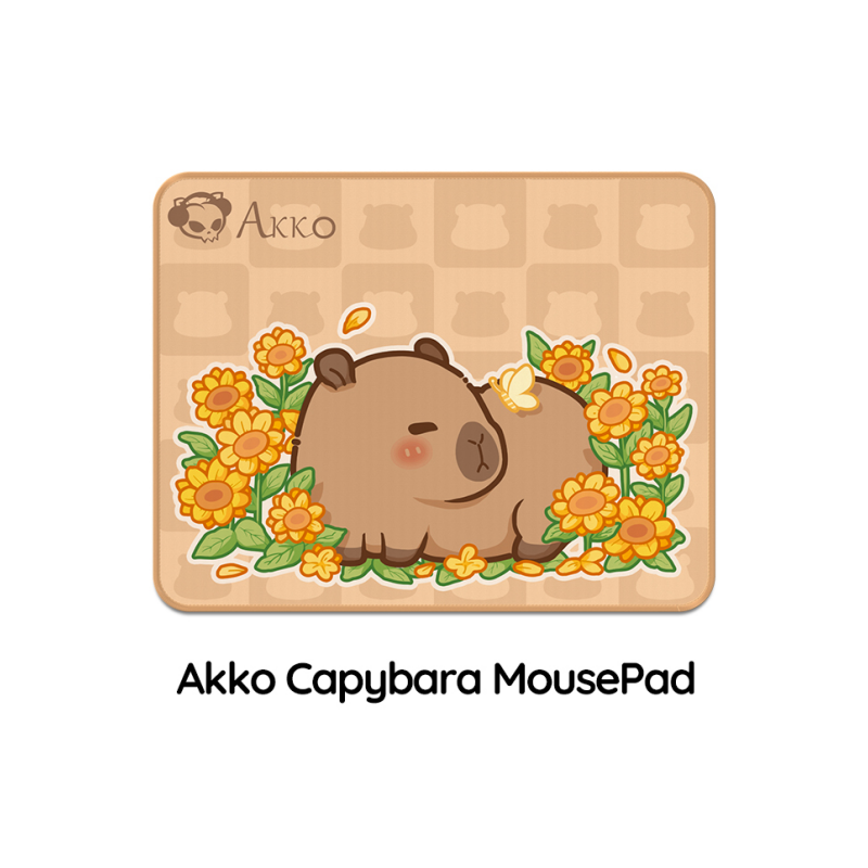 Akko śliczna kapibara podkładka pod mysz 360X280mm Cartoon e-sport gra klawiatura podkładka pod mysz Kawaii antypoślizgowa blokująca krawędź podkładka na biurko podkładka pod mysz
