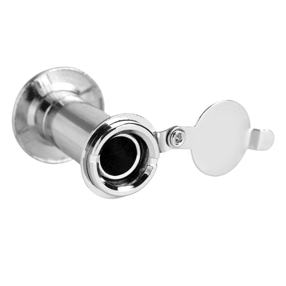 Door Viewer 14mm 220-degree Peepholes Zinc Alloy Adjustable Anti-Theft Eye Security Wide Viewing Angle with Duty Cover