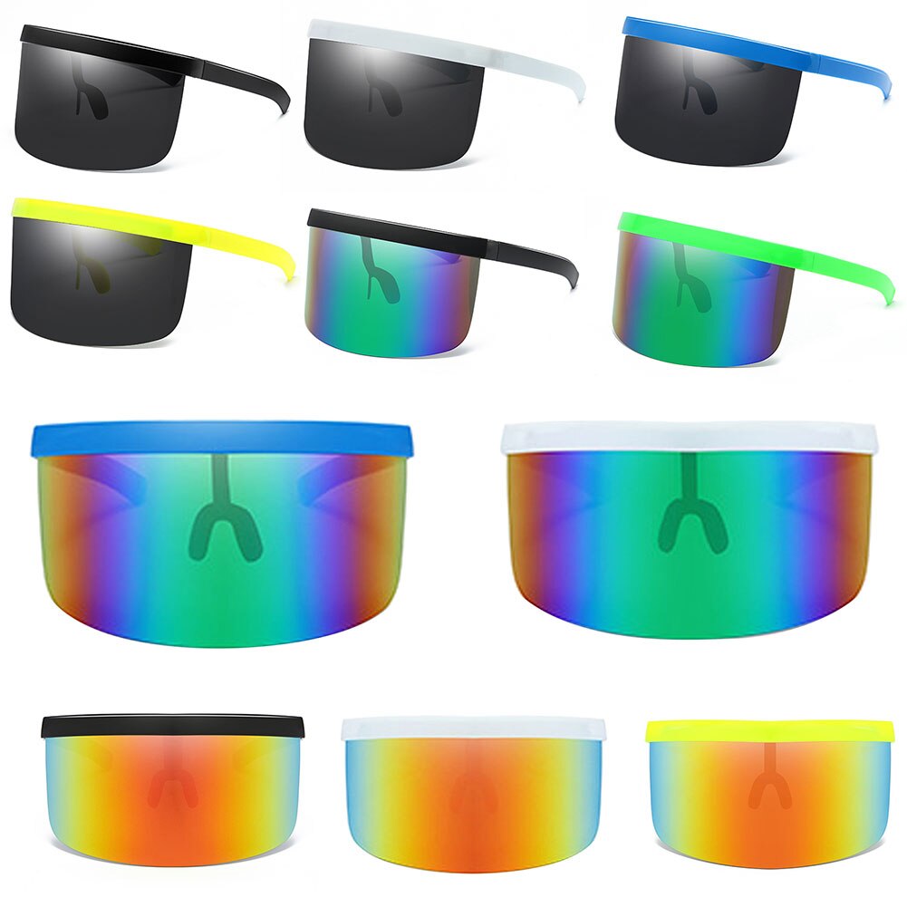 Kids Shade screen Oversized Exaggerated Visor Half Face Shield Protector Anti UV Sunglasses