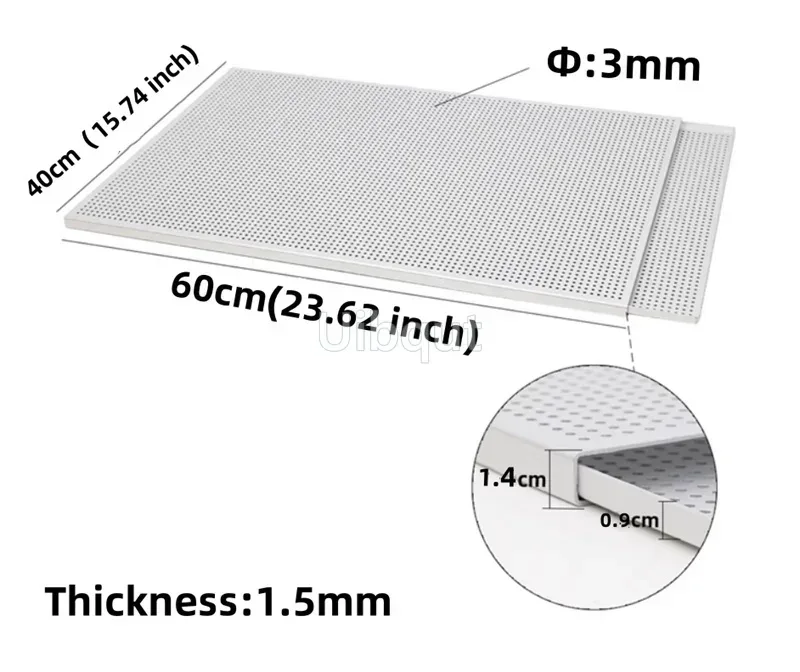 Puff Pastry Baking Tray rectangle Mille Feuille Pastry mold Perforated Dish Oven Paris Sweet Shop Napoleon baking tray With Hole