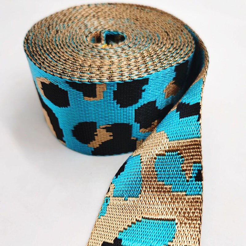 2Meters 50mm 1.5mm Thick Polyester/Nylon Webbings DIY Sewing Jacquard Webbing Strap For Bag Ribbons Clothes Hat Decorative Tapes: 09