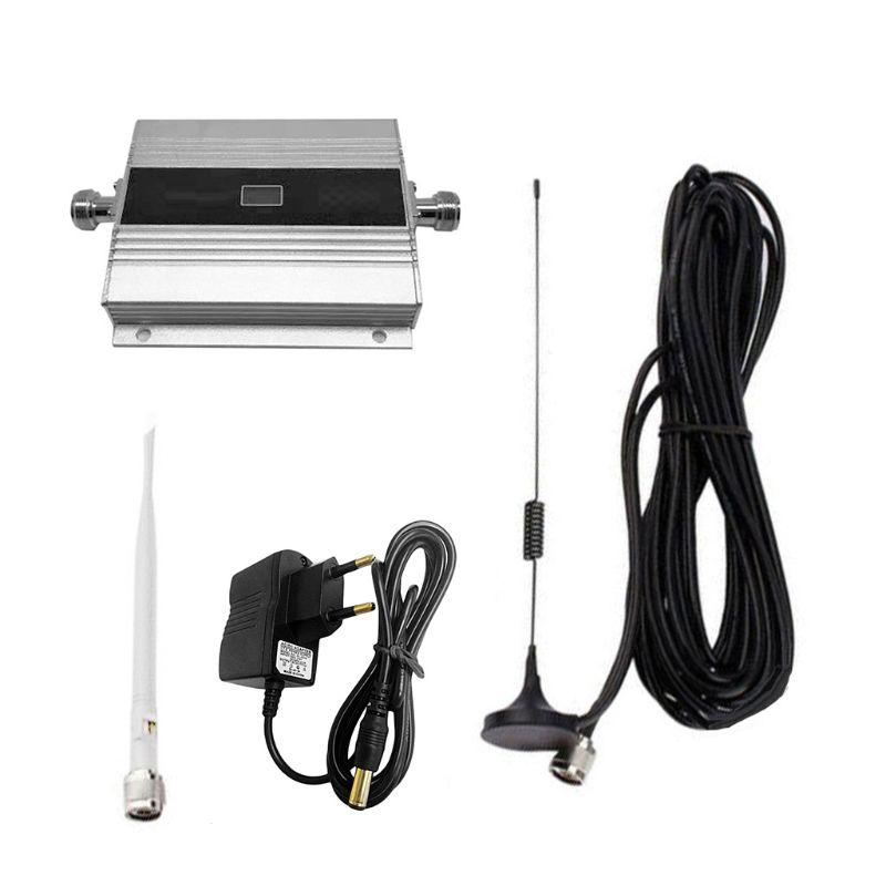 EU Plug 900Mhz GSM 2G/3G/4G Signal Booster Repeater Amplifier Antenna for Mobile Phone