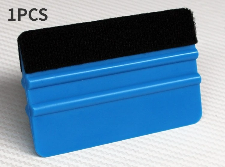 5pcs Car Stickers Film Install Squeegee Squeegee Vinyl Carbon Fiber Scraper with Felt Squeegee Tool Film Wrapping Car Wrap Tools: Blue