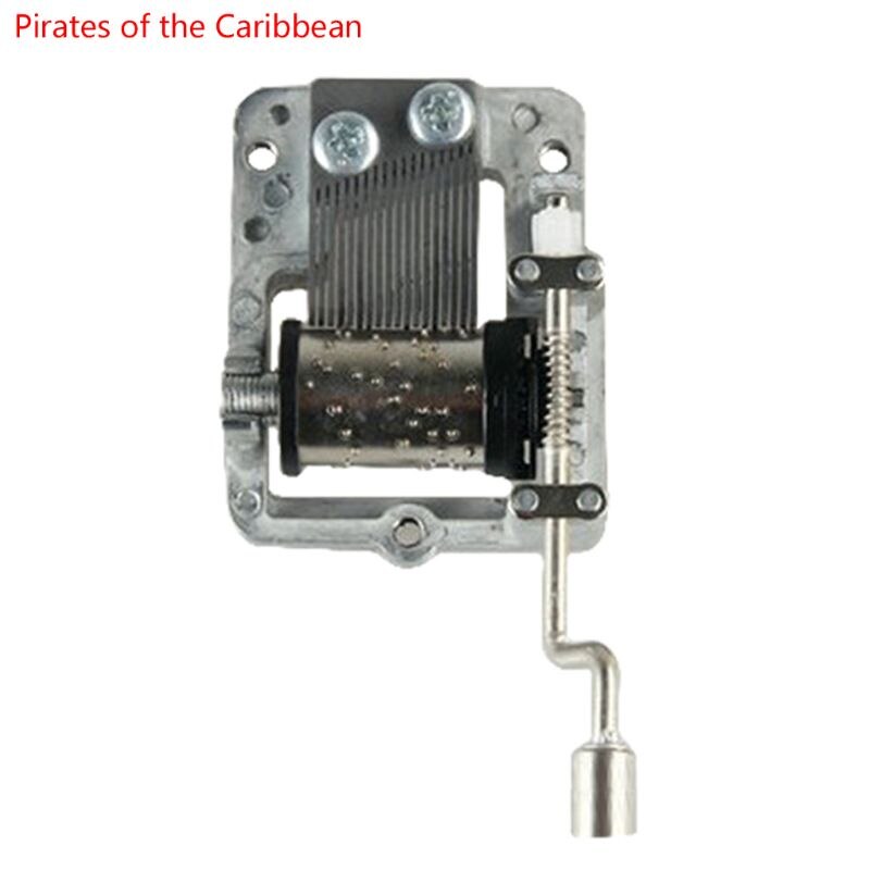 Retro Diy Mechanische Mini Hand Crank Metal Muziek Case Beweging