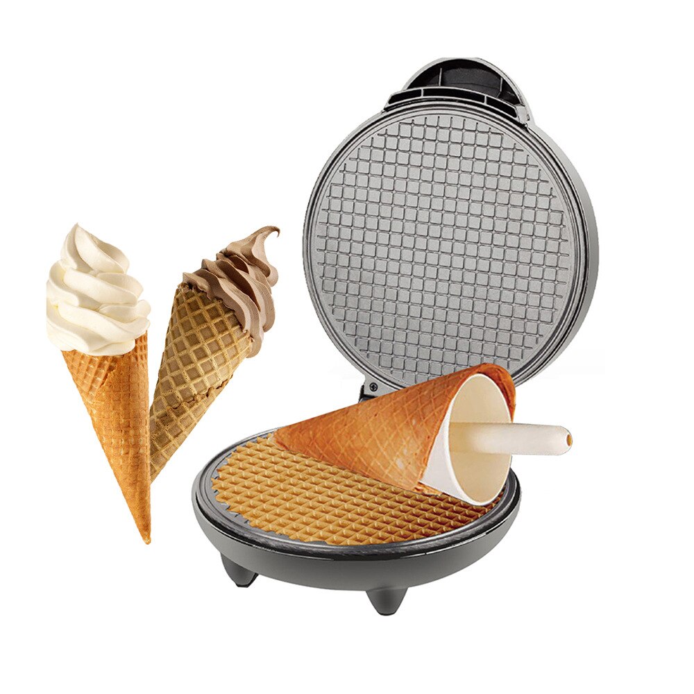 Electric Egg Roll Maker Crispy Omelet Crepe Baking Pan Pancake Bakeware DIY Ice Cream Cone Machine Pie Frying Grill