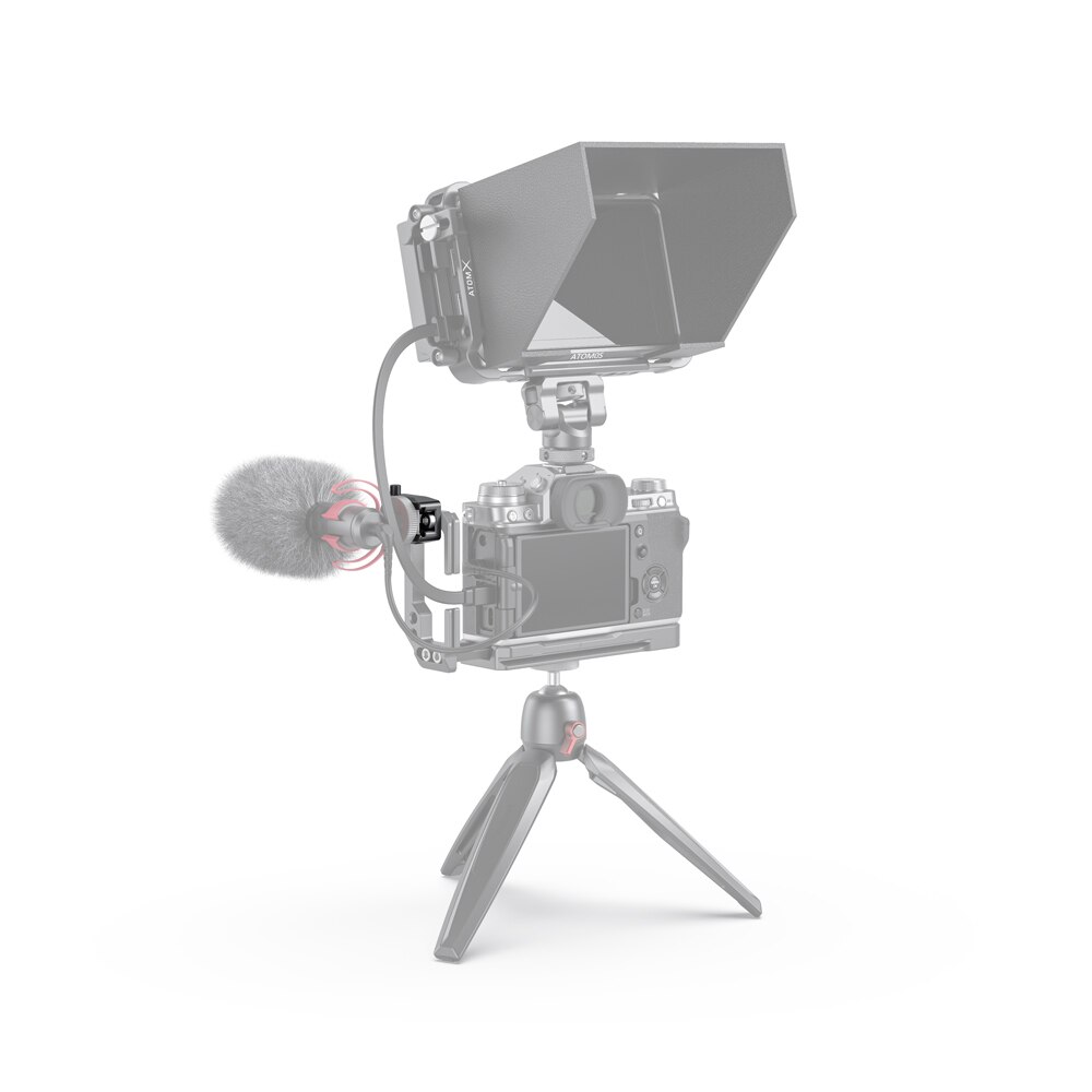 SmallRig Cold Shoe Mount Adapter with Safety Release DSLR Camera Clamp for Microphone , Flash Light , SSD Mount DIY Attach 2806