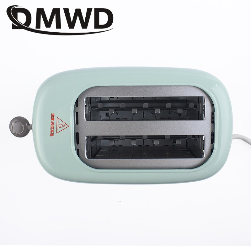 DMWD 2 Scheiben Elektrische edelstahl Toaster Automatische Brot Hersteller Frühstück Backen Maschine Zwei Slot Toast Sandwich Grill Ofen