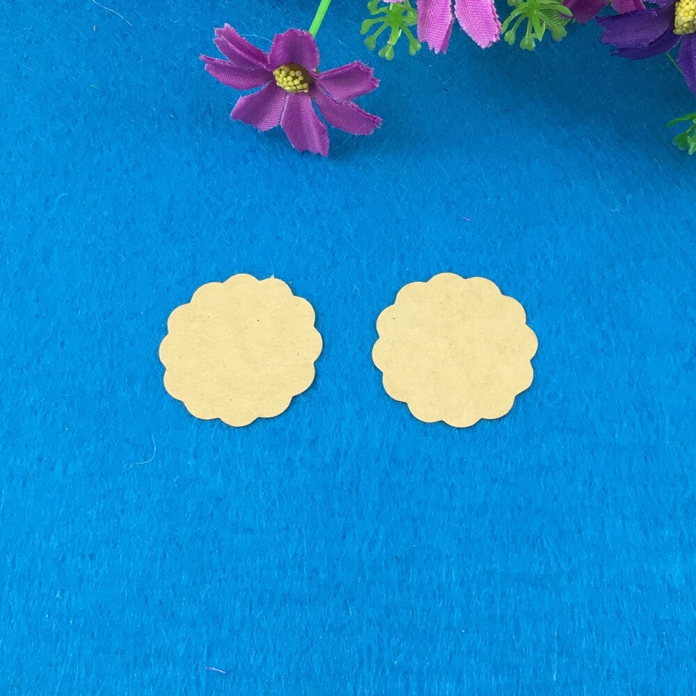 300pcs kraft paper self-Adhesive Labels sealing Stickers packaging sticker labels For bags/handmade candy/cake