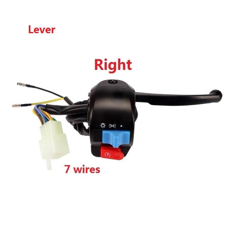 Motorcycle Scooter E-bike Left and Right Handlebar Control Switch Horn Turn Signal Waterproof For GY6 50CC 100CC 125CC 150CC: Ivory
