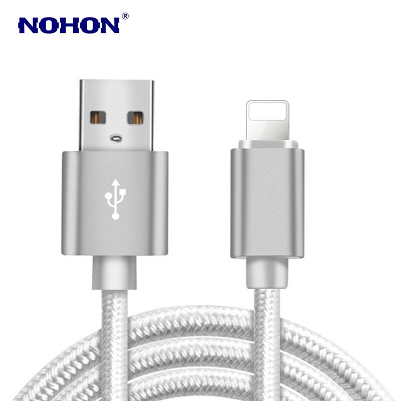 3m Ultra Long USB Data Sync Charge Cable for iPhone 5S 6S 5 6 7 8 Plus X XR XS 11 Pro Max Fast Charging USB Charger Cables Wire: Silver / 1m