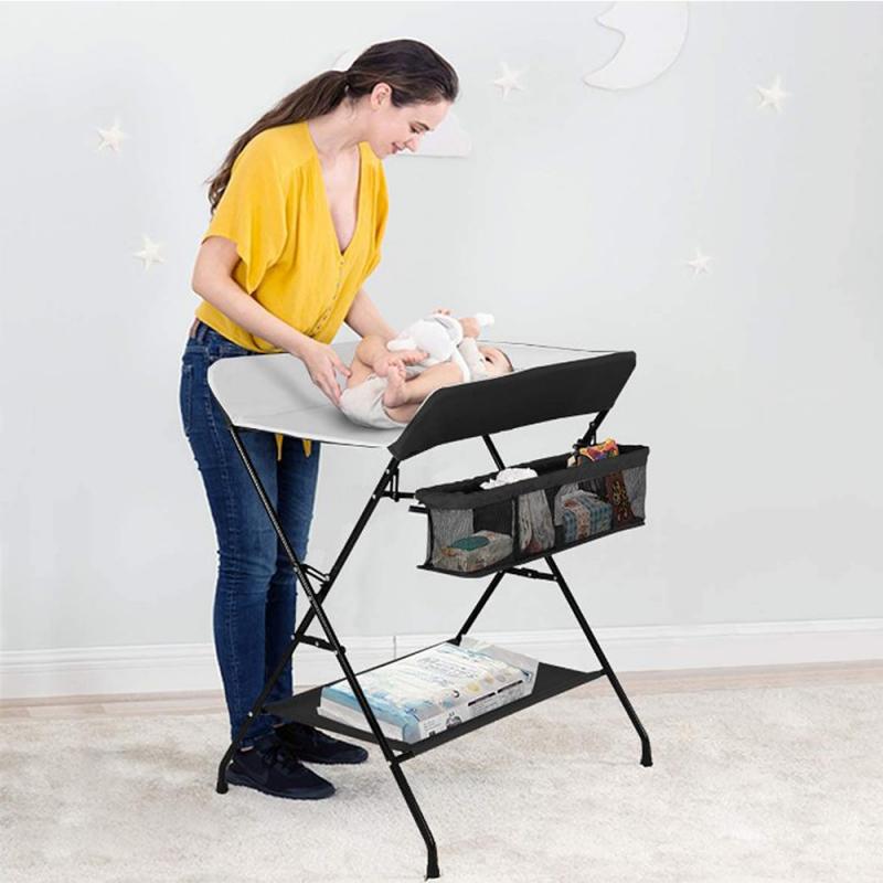 Table à langer pliable pour -né et bébé de moins de 3 ans, Mobile, fournitures de soins, HWC