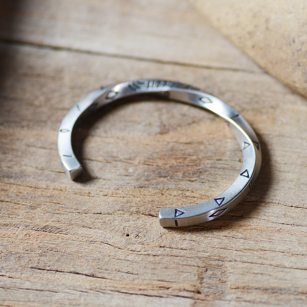 Couple en acier titane amour Viking Bracelet de guerre toujours dans mon coeur VIKING bracelet torsion Bracelet de manchette pour hommes bijoux