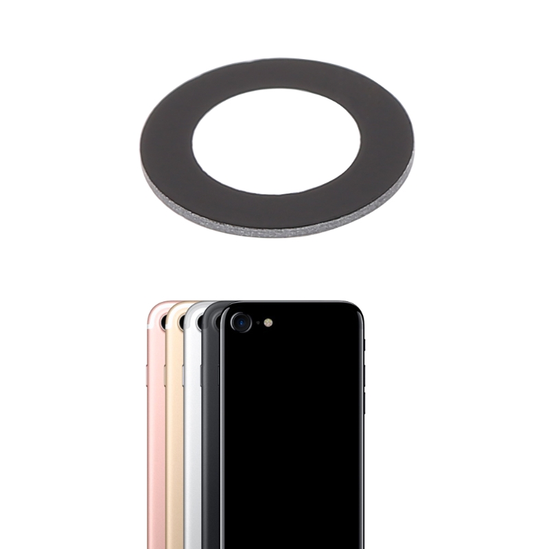 Telefon bagkamera linse glascover med selvklæbende mærkat til iphone 7 4.7 tommer mar 28