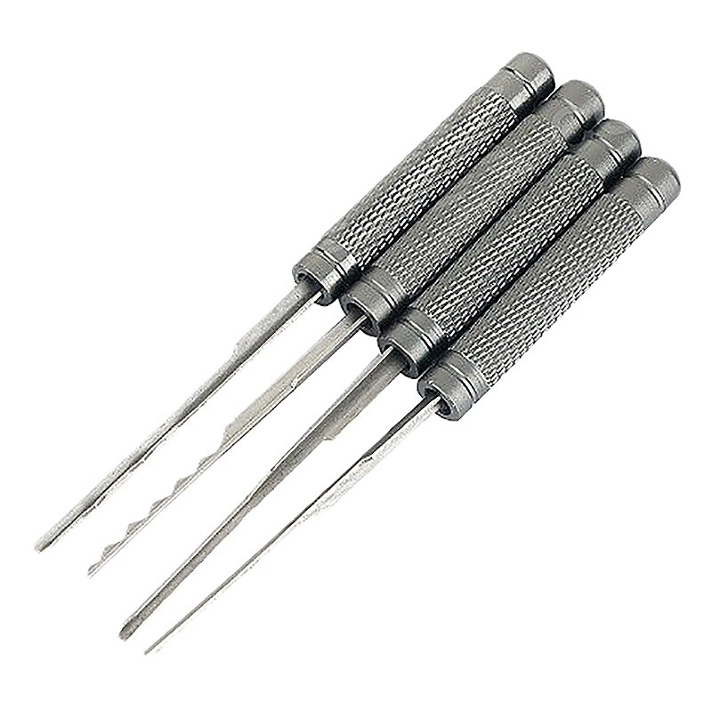 6-In-1 Universal Handy Lock Picks Set Key Extractor Set- Grey