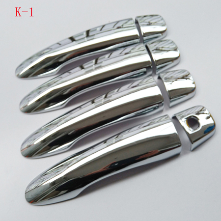 For NISSAN QASHQAI J11 Chrome door handle cover accessories plastic Imitation carbon fiber: K1YS