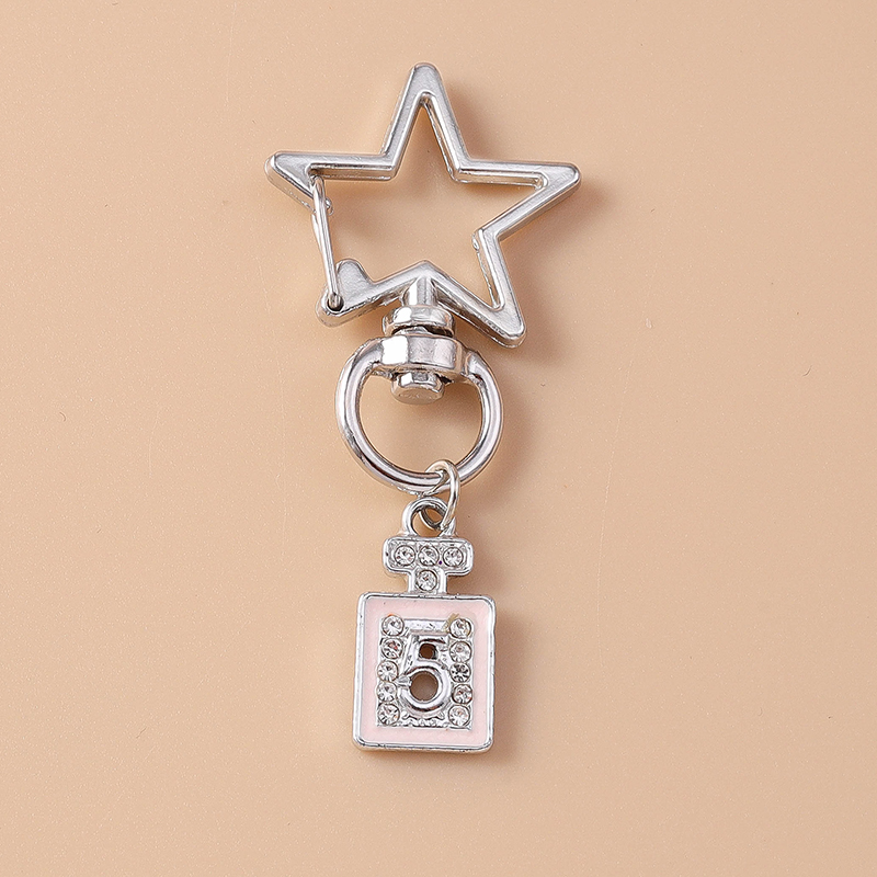 Lindo llavero de corazón de amor de Metal llavero de perla para mujer chica bolso colgantes DIY accesorios de joyería hechos a mano: Verde