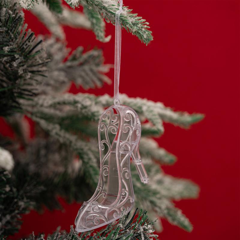 Kerst Acryl Ornamenten Hangbare Kerst Ornament Kerstversiering Decoraties Set Van 6 Hanteerbare Rendieren Hoge Hakken