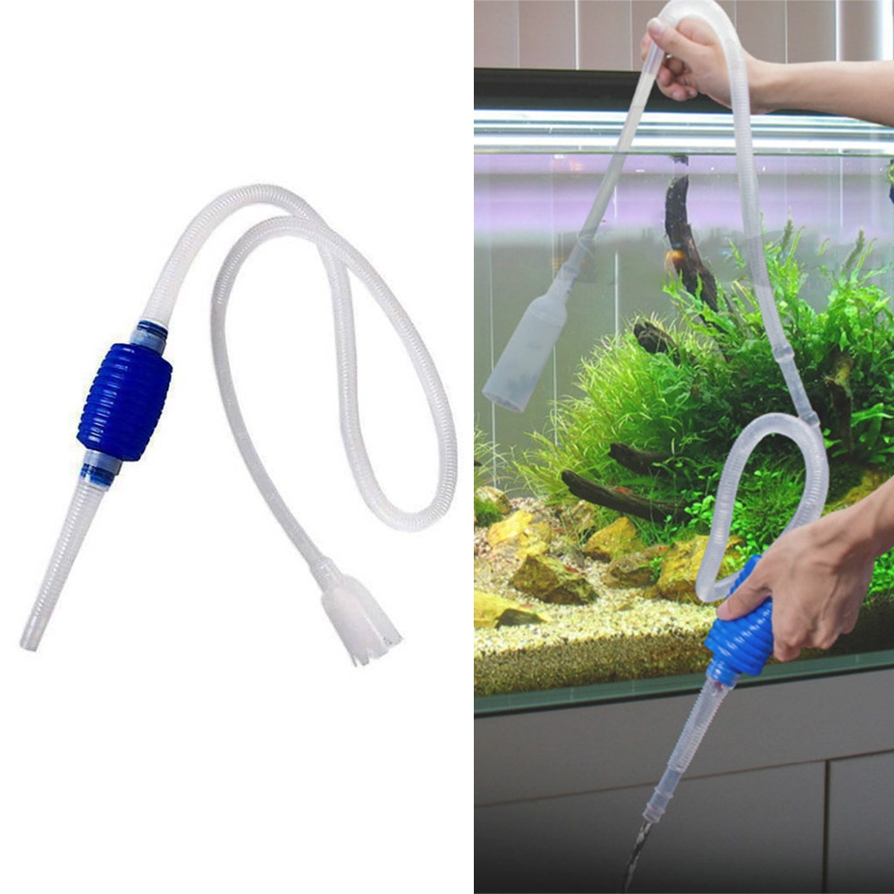 Aquarium Fish Tank Vacuum Water Change Siphon Gravel Suction Pipe Filter Fish Tank Vacuum Water Change Pump Tools Filters