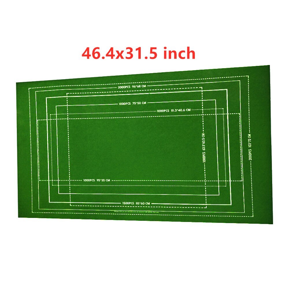 Puzzle Storage Mat Roll Up Puzzle Felt For Up To 3000 PCS Puzzle Game Puzzle Blanket Adults Children Decompression Intelligence: green 1pc M