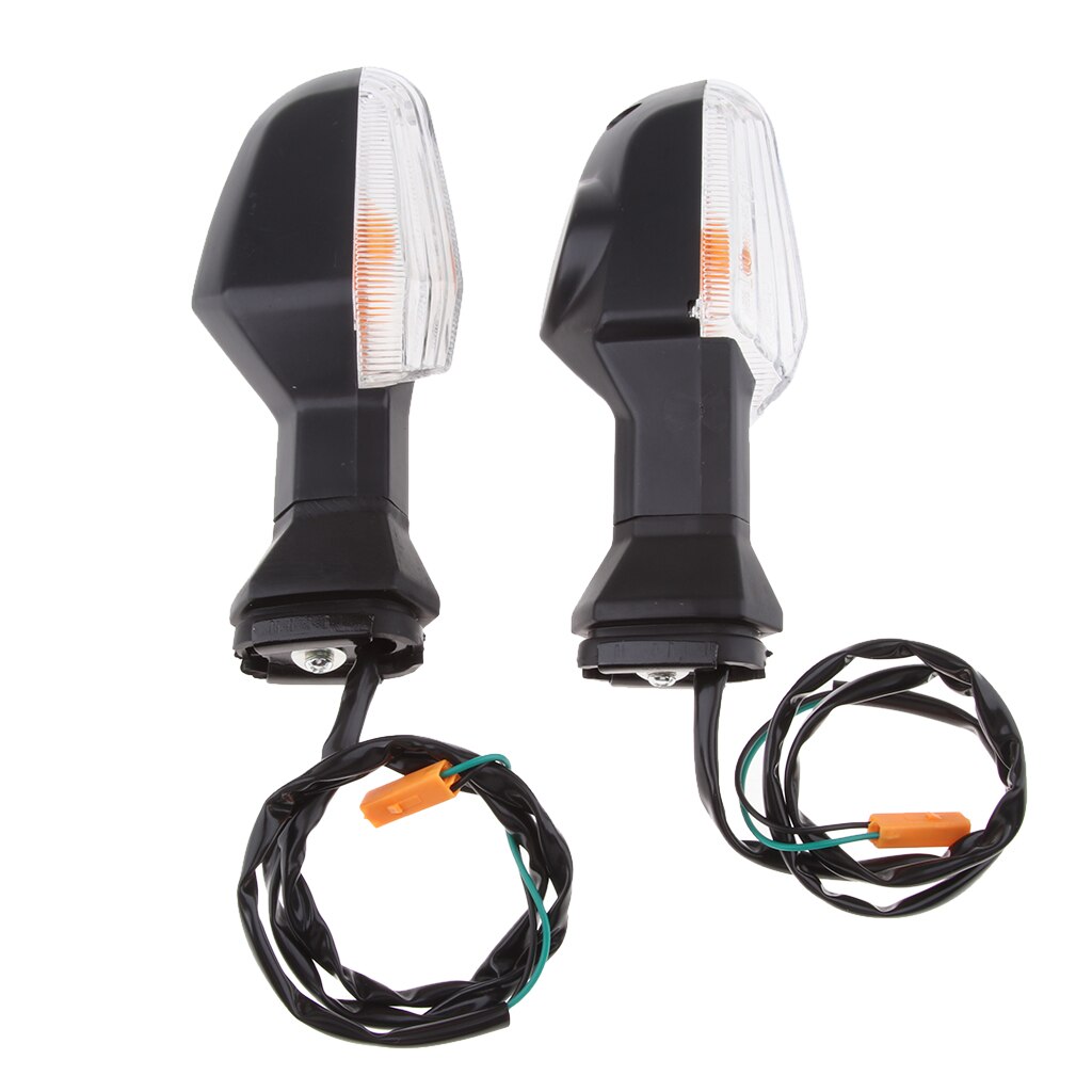 2 Stuks Motorcycle Turn Signals Lights Indicator Mini Lamp Amber Light Voor Kawasaki Ninja 300
