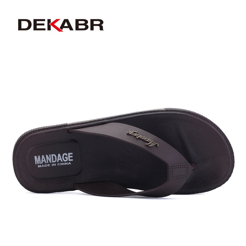 DEKABR été hommes tongs hommes pantoufles hommes chaussures décontractées été plage sandales Zapatos Hombre taille 39 ~ 45
