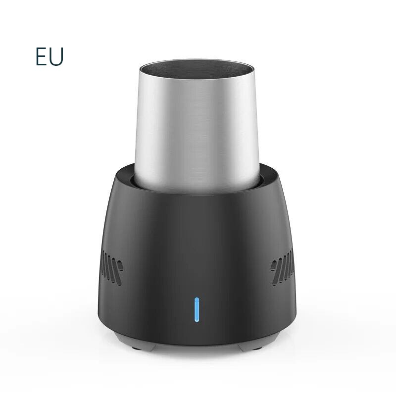 Youpin smart touch control kylskåp dryck kylare kopp 350ml snabbfryst dryck kylare bärbart kylskåp snabb kylning: Svart europeisk